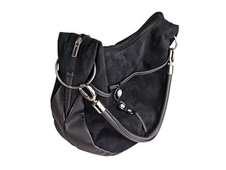 Naklejka premium Woman black handbag