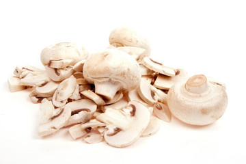 White mushrooms