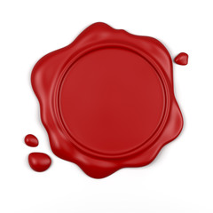 Red wax seal