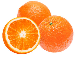 orange isolated on white background
