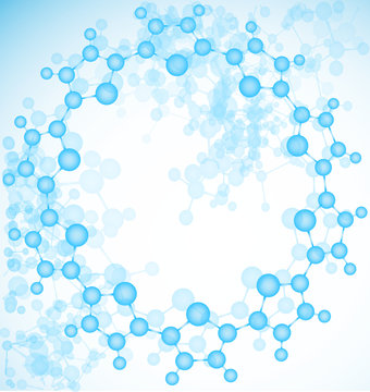 science background with macro molecule