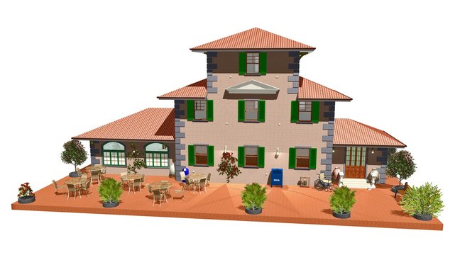 Casa di cura-Casa si Riposo-Nursing Home-Rest Home-3D