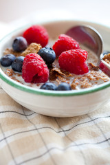 Breakfast cereal with berries