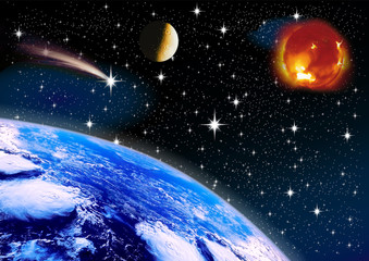 Naklejka premium astronomie