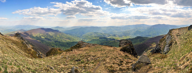 Rocky Carpathian Pikuj peak