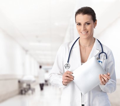 Woman doctor at hospital