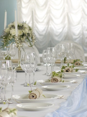 beautiful served table