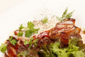 meat with vegetables
