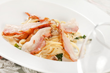 pasta with bacon