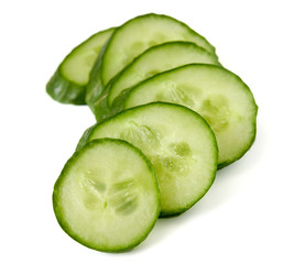 Cucumber on a white background