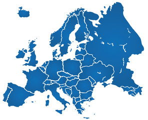 Weltkarte Landkarte Europa Karte 1 - obrazy, fototapety, plakaty