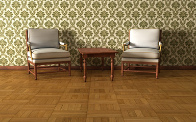 Vintage room background