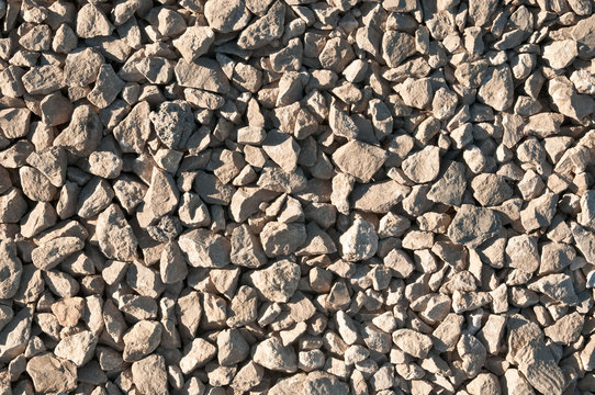 texture of medium-sized gravel