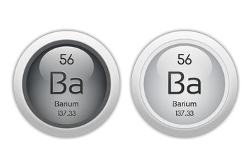 Barium - two glossy web buttons