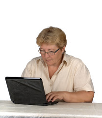 woman and laptop