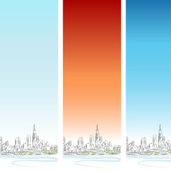 Chicago Vertical Banner Set