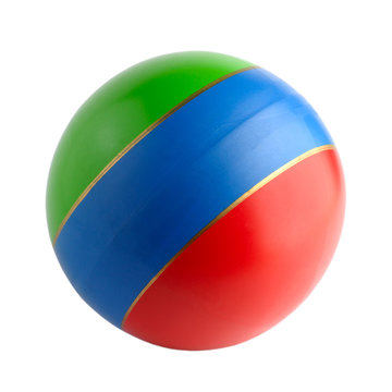 Colourful toy rubber ball