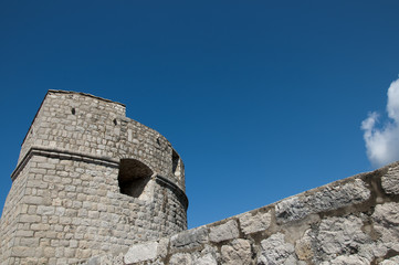 The Walled City of Dubrovnic in Croatia Europe