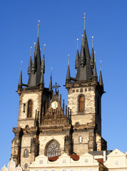 Fototapeta na wymiar Iglesia de Nuestra Señora de Tyn, Praga