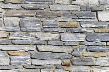 Die Steinmauer aus Naturstein