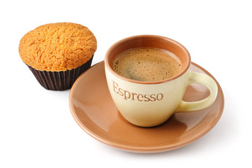 Coffee and a cupcake