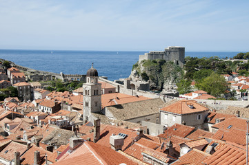 The Walled City of Dubrovnic in Croatia Europe