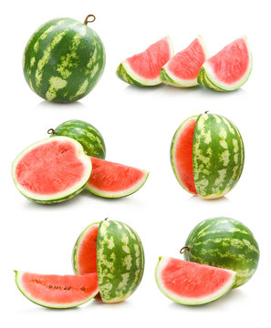 set of watermelon images