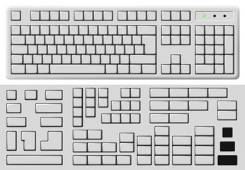 keyboard buttons blank