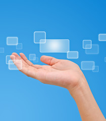 Flow of buttons on hand