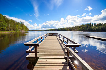 Fototapeta premium Wooden bridge