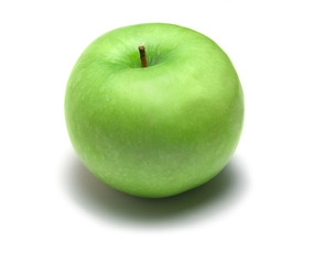 Green apple isolated