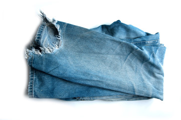 torn old jeans
