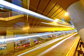 Fototapeta premium traffic in city at night