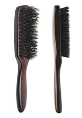 hair brushes is isolated on a white background