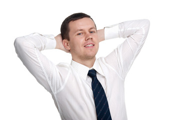 man on an isolated background