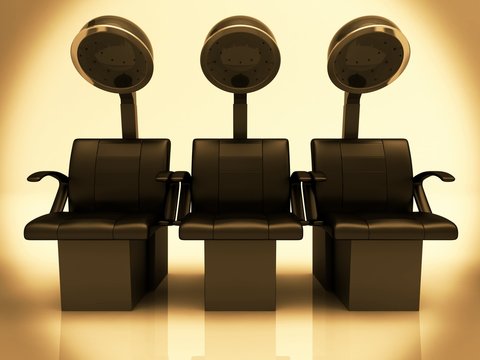 casco da parrucchiere vintage