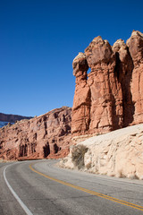 Road Past Sandstone Towers