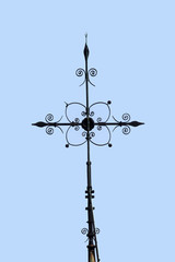 Fototapeta na wymiar Medieval metalowy krzyż
