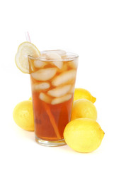 Iced tea and lemons