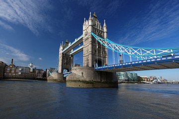 Fototapeta na wymiar Famous Tower Bridge in London, UK