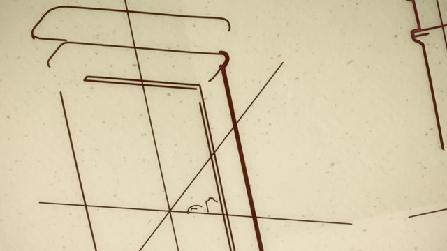 Technical Door Design Smooth Camera Pan and Zoom