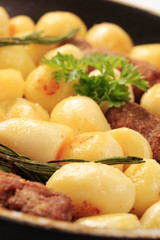 Cevapcici and potatoes