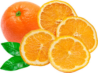 orange isolated on white background