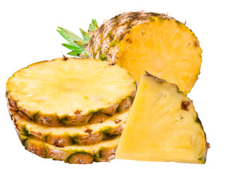 Pineapple isolated on white background