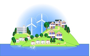 風力発電の島