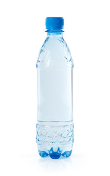 Clear water bottle