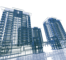 Obraz premium Abstract modern building