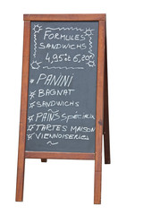 panneau vente &agrave; emport&eacute;e