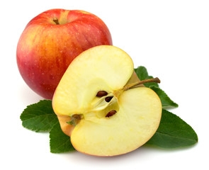 Juicy red apples