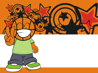 basketball kid cartoon background6